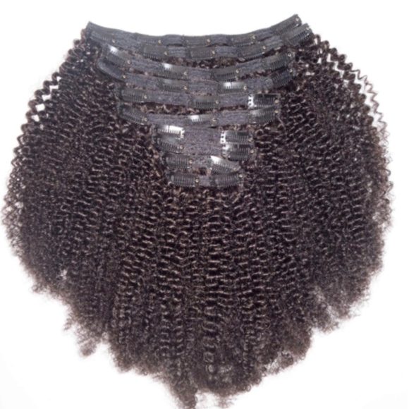 Afro Kinky Curly Clip-In Set - Picture 1 of 4